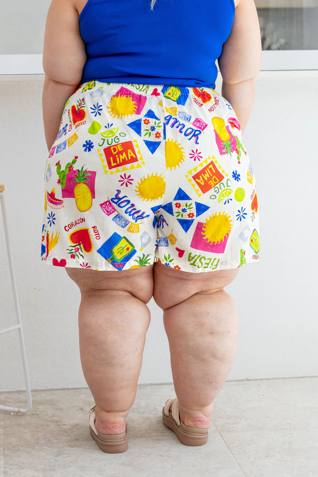 Samara Linen Blend Skort in Corazon - Image 10