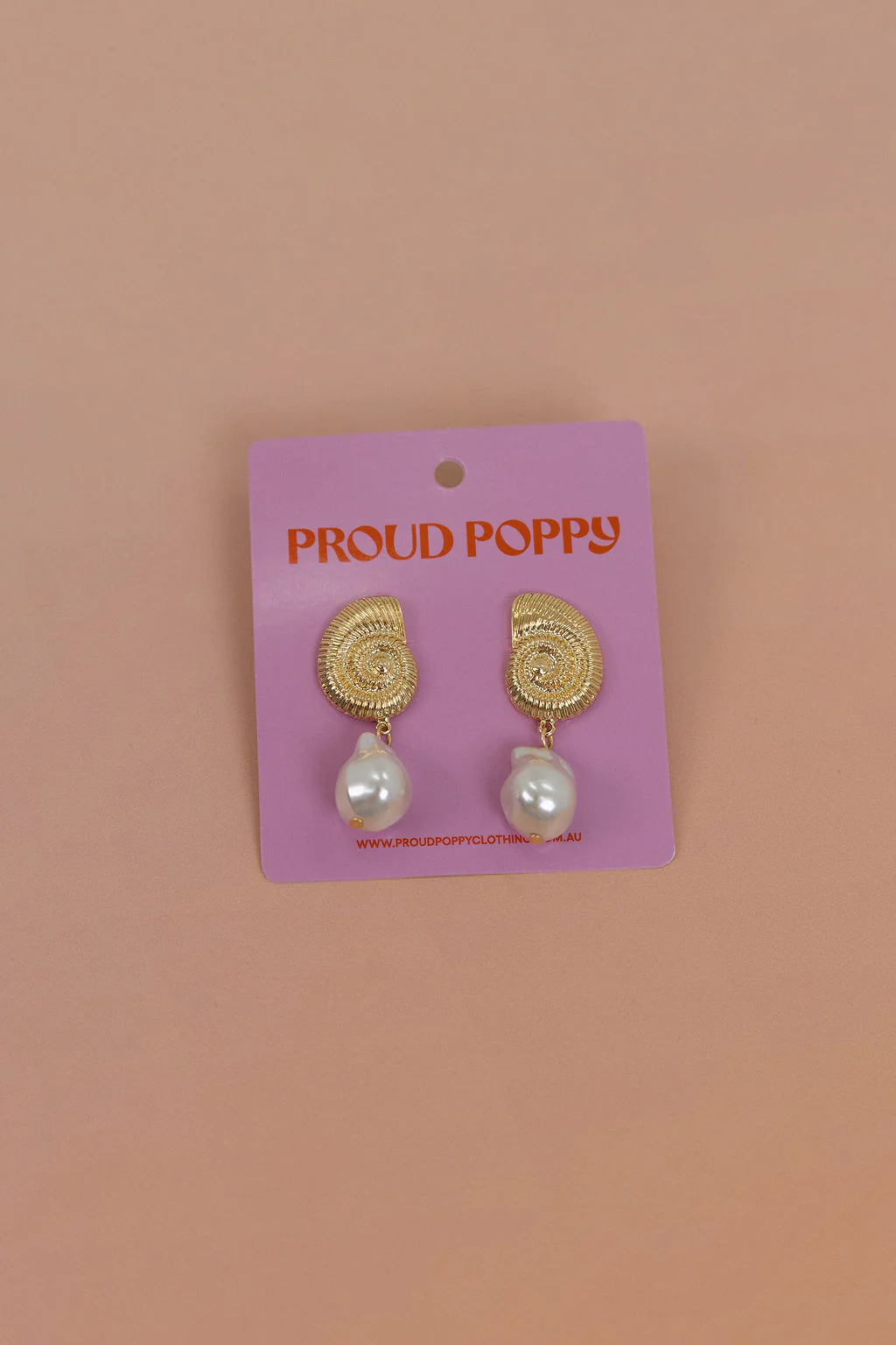 Shell Pearl Drop Earrings - Image 2