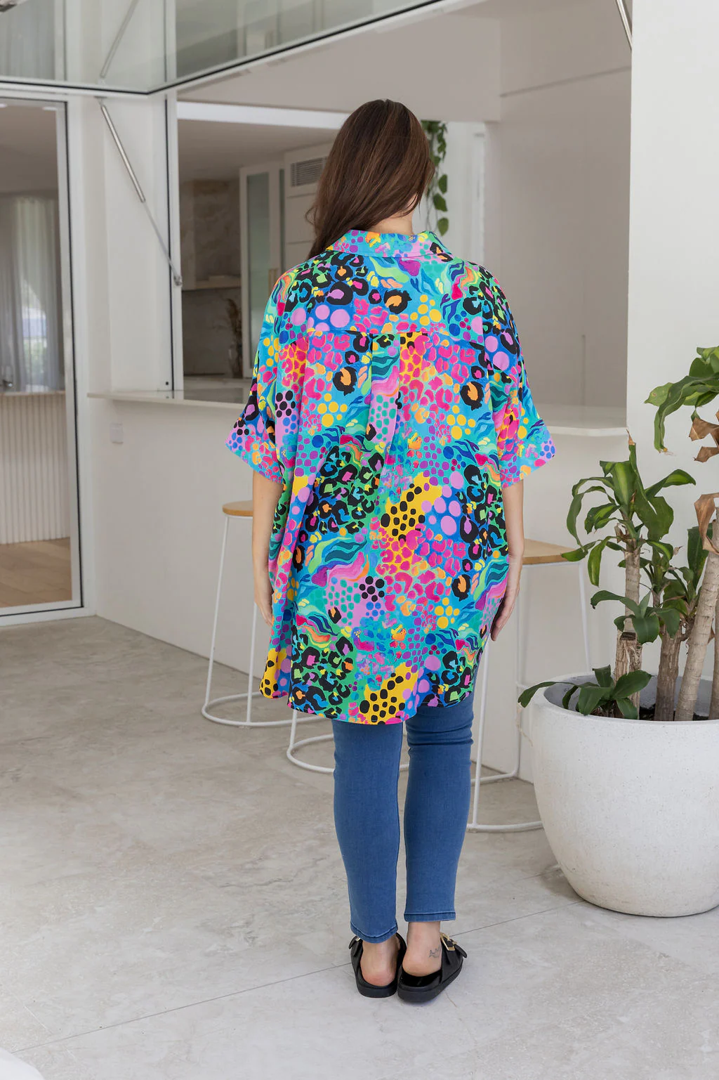 Tammin Shirt in Electric Leopard by Kasey Rainbow - Image 6