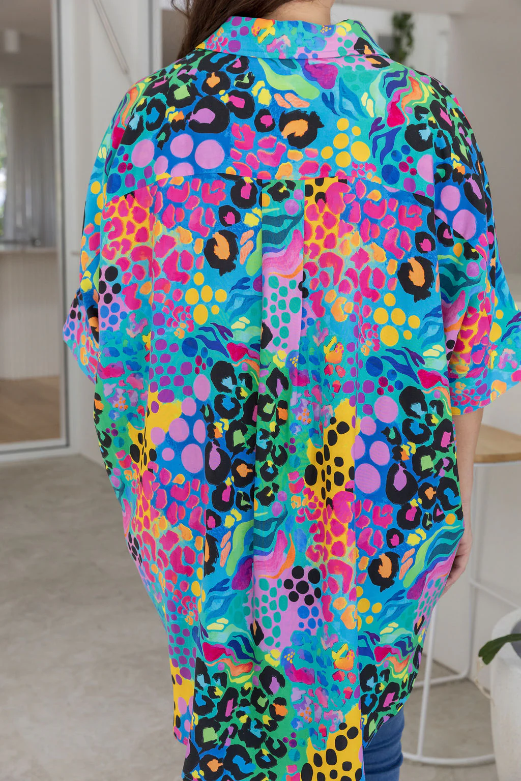 Tammin Shirt in Electric Leopard by Kasey Rainbow - Image 7