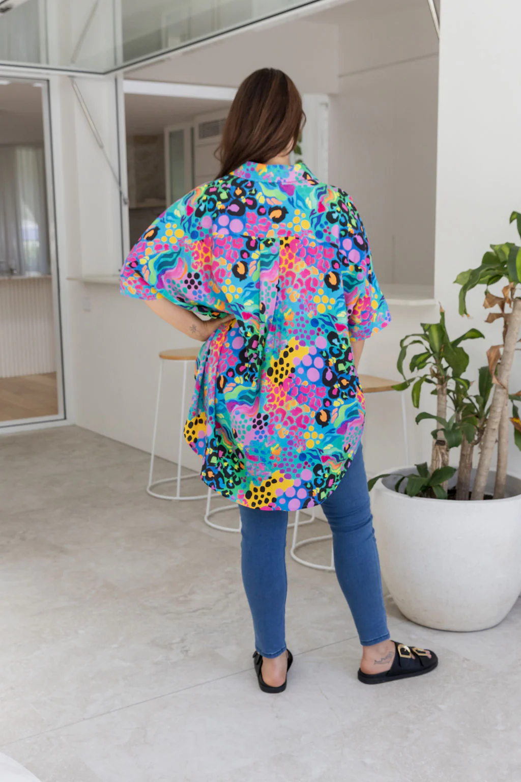 Tammin Shirt in Electric Leopard by Kasey Rainbow - Image 8