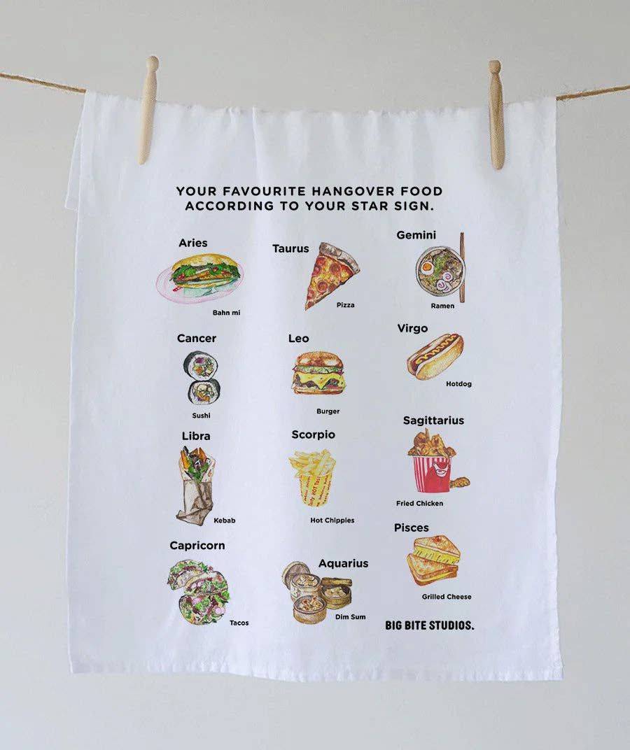 Tea Towel in Hangover Horoscope