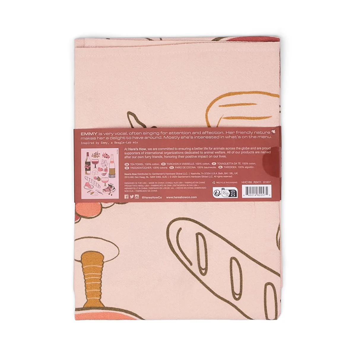 The Emmy Tea Towel - Wine - Image 3