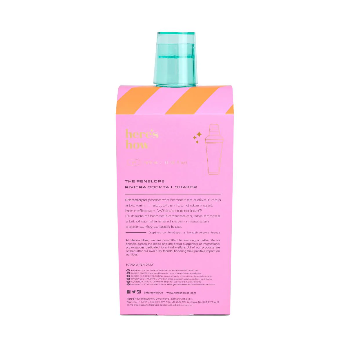 The Penelope Cocktail Shaker - Mint - Image 3