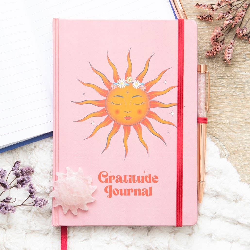 The Sun Gratitude Journal With Rose Quartz Pen - Image 2