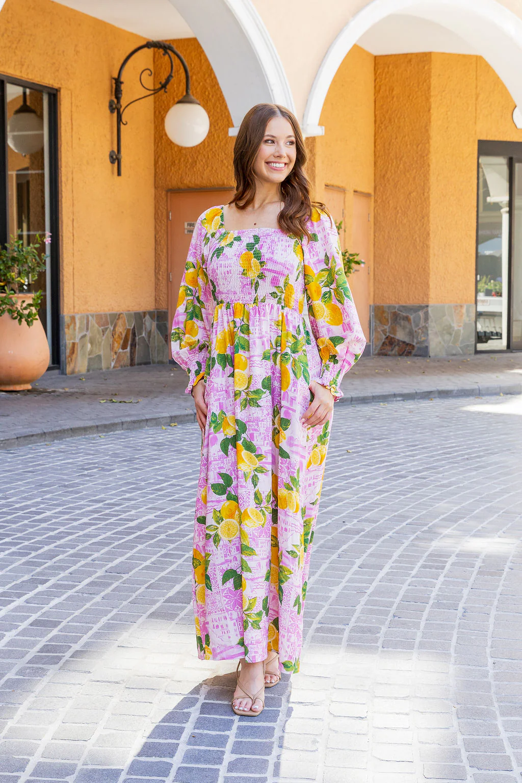Amelia Linen Blend Maxi Dress in Themis - Image 10