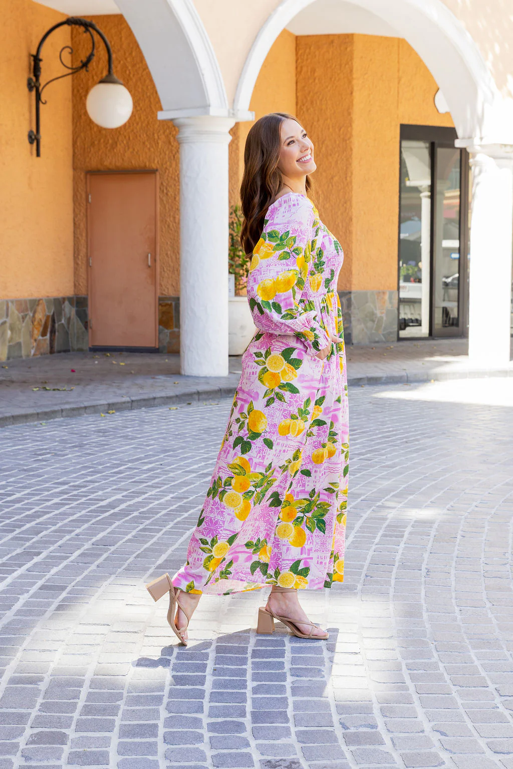Amelia Linen Blend Maxi Dress in Themis - Image 13