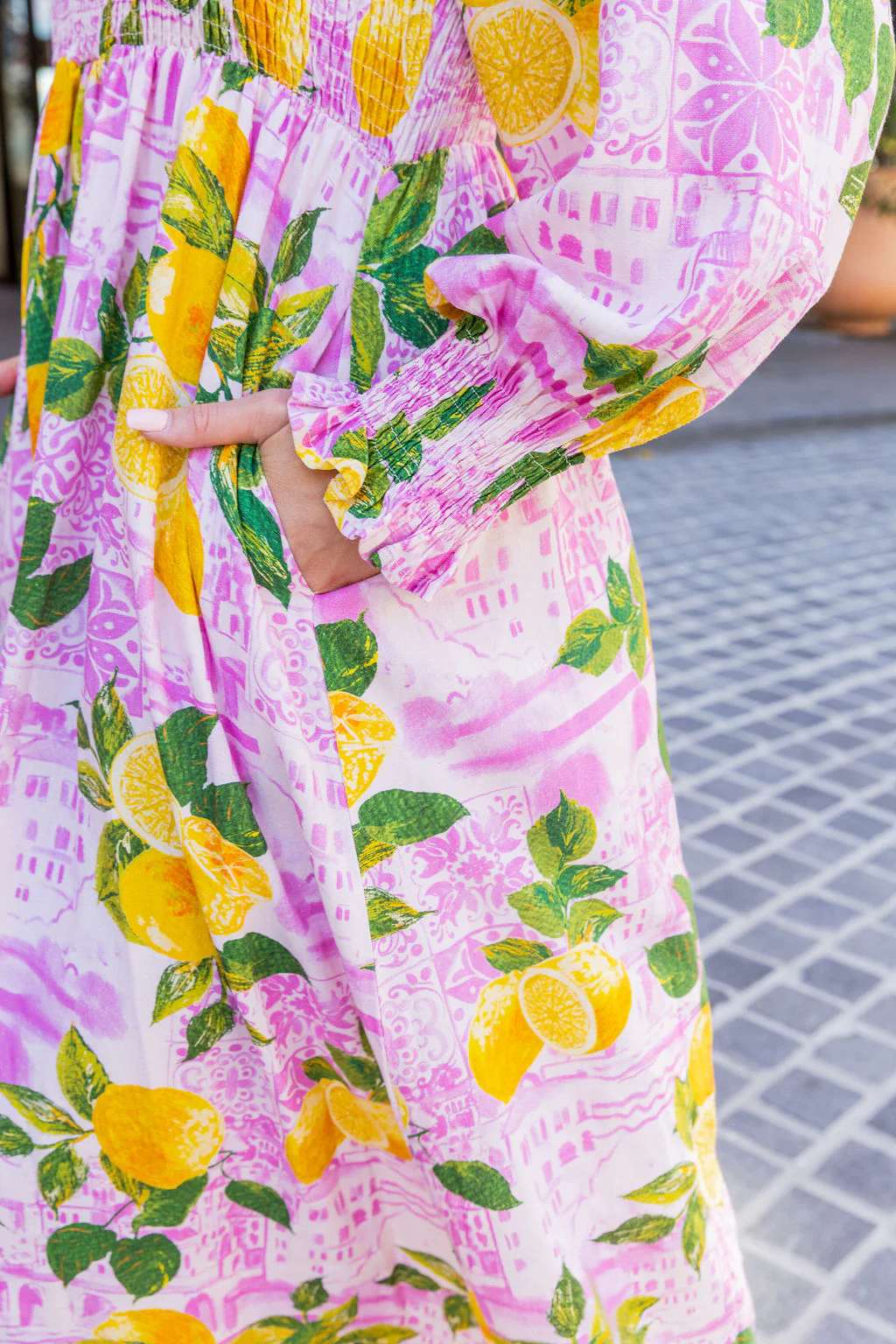 Amelia Linen Blend Maxi Dress in Themis - Image 15