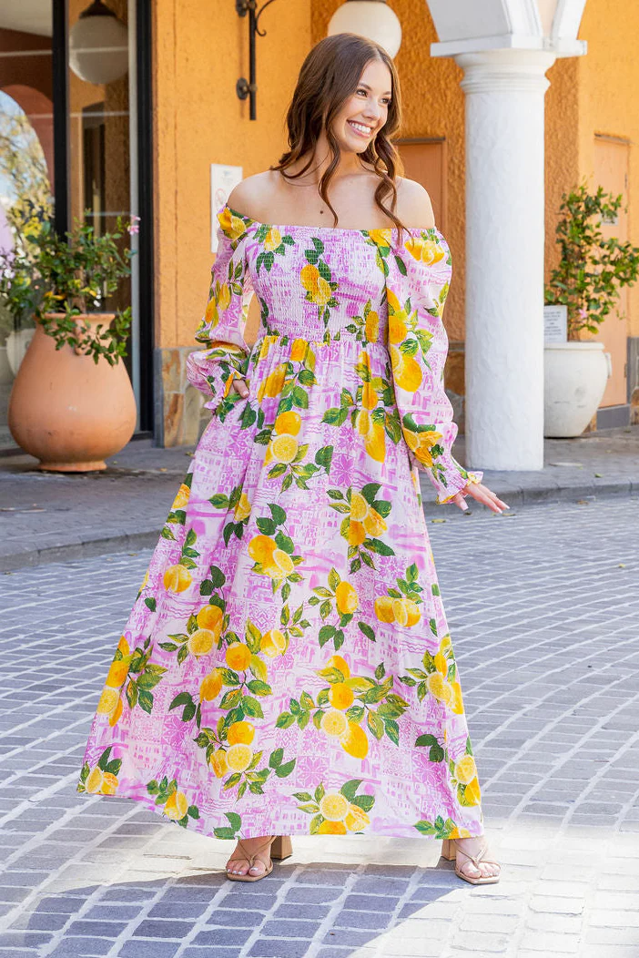 Amelia Linen Blend Maxi Dress in Themis - Image 2