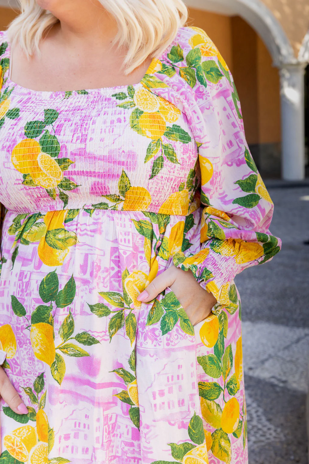 Amelia Linen Blend Maxi Dress in Themis - Image 3