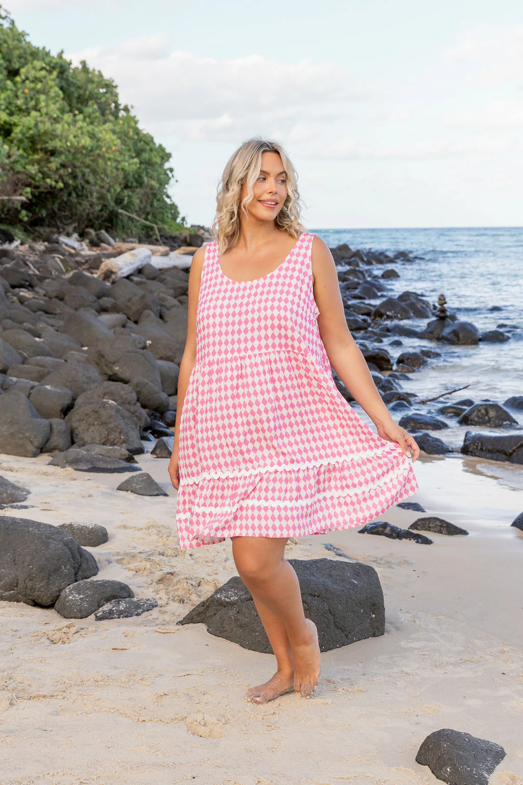 Tony Dress in Sorrento Pink - Image 2