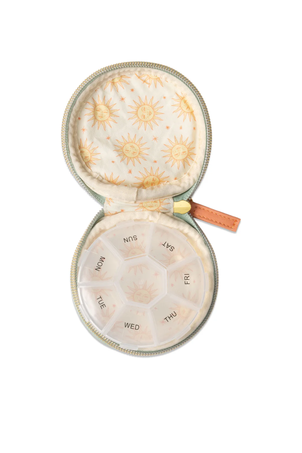 Vegan Leather Pill Case - Terracotta Sun - Image 2