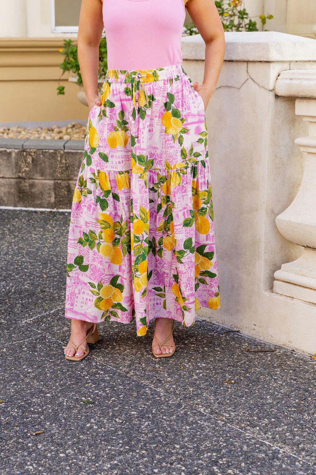 Vivien Linen Blend Skirt in Themis - Image 12