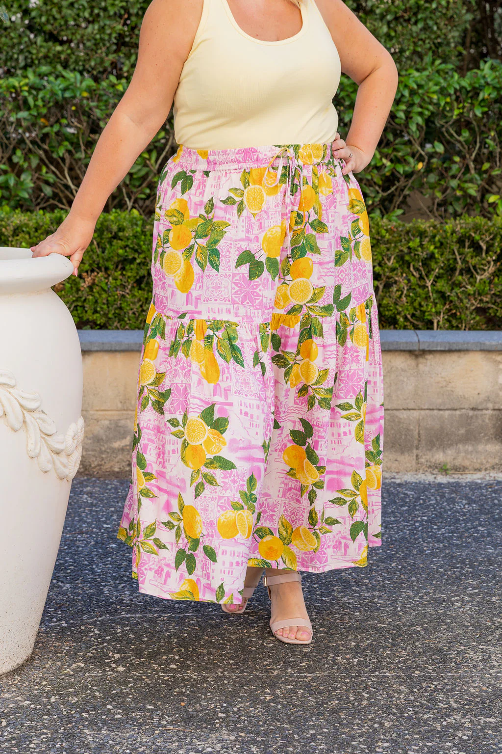 Vivien Linen Blend Skirt in Themis - Image 18