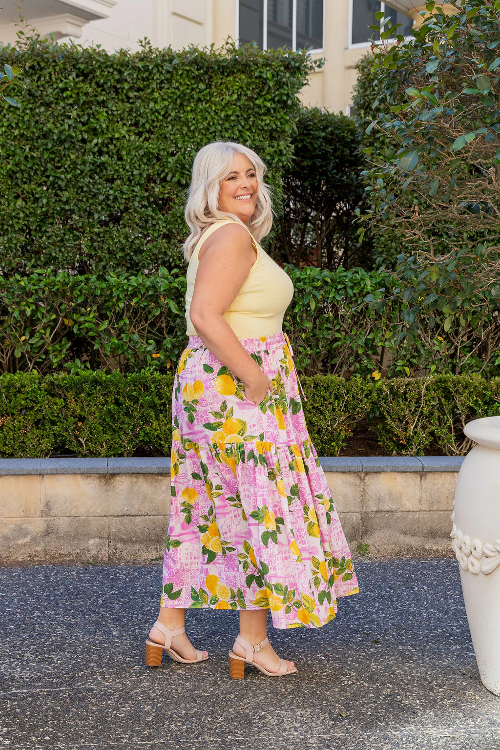 Vivien Linen Blend Skirt in Themis - Image 5