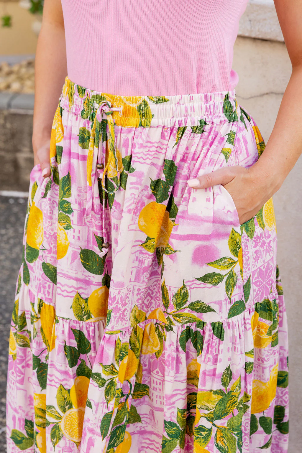 Vivien Linen Blend Skirt in Themis - Image 8
