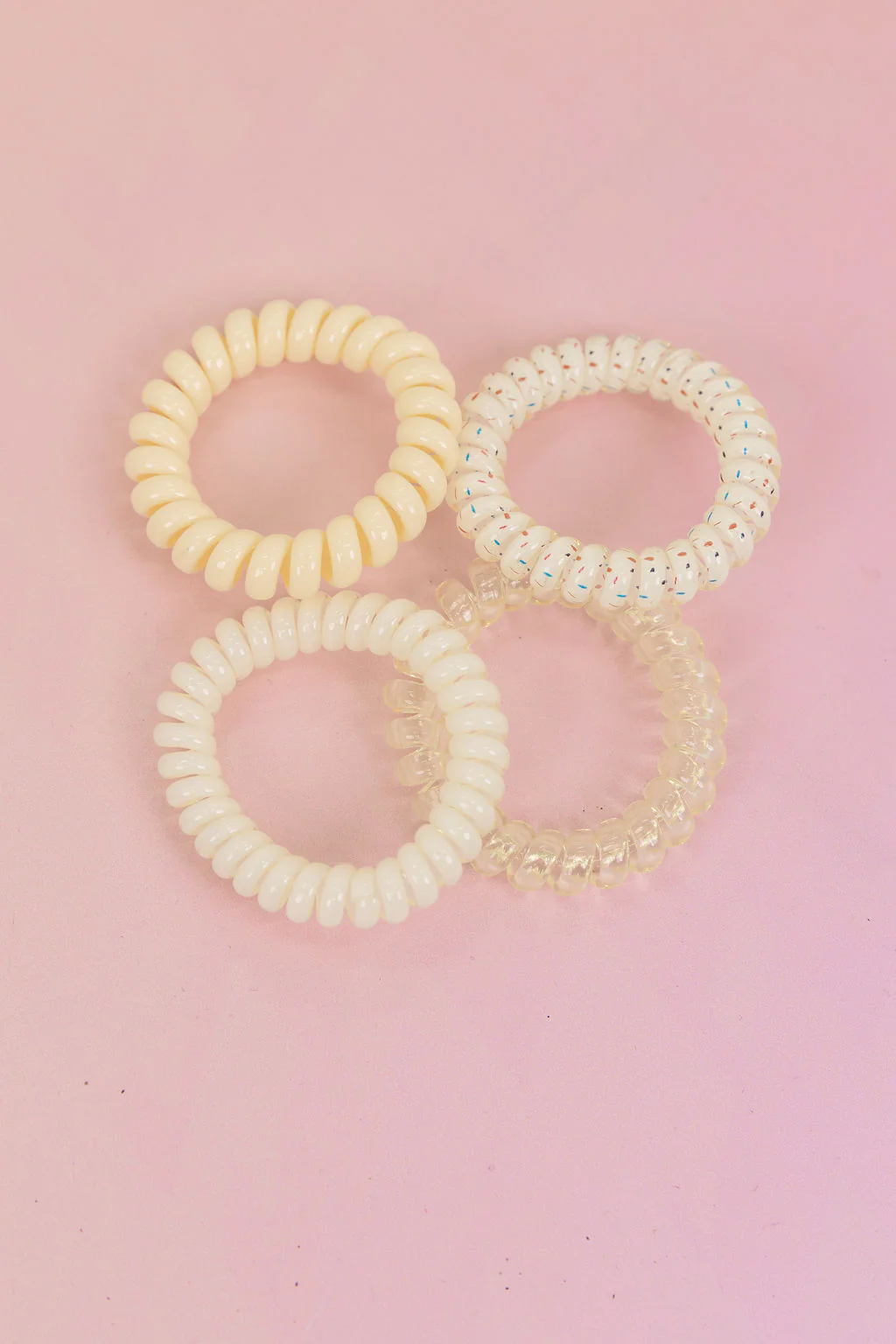 Yellow Coil Hair Ties – 4 Pack - Image 5