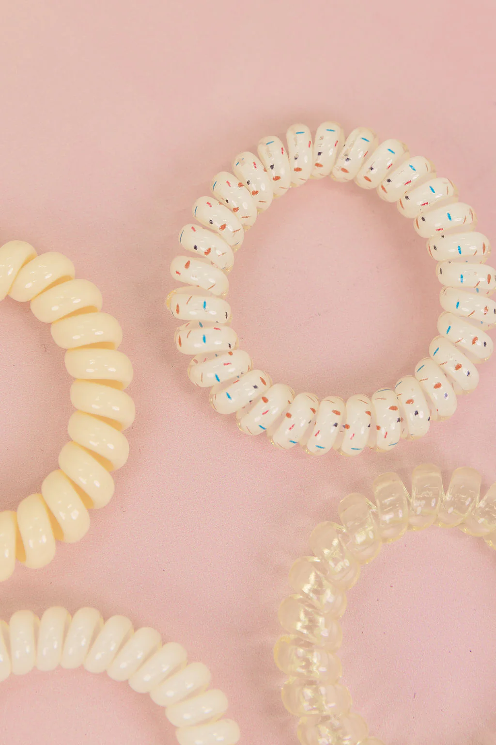 Yellow Coil Hair Ties – 4 Pack - Image 7