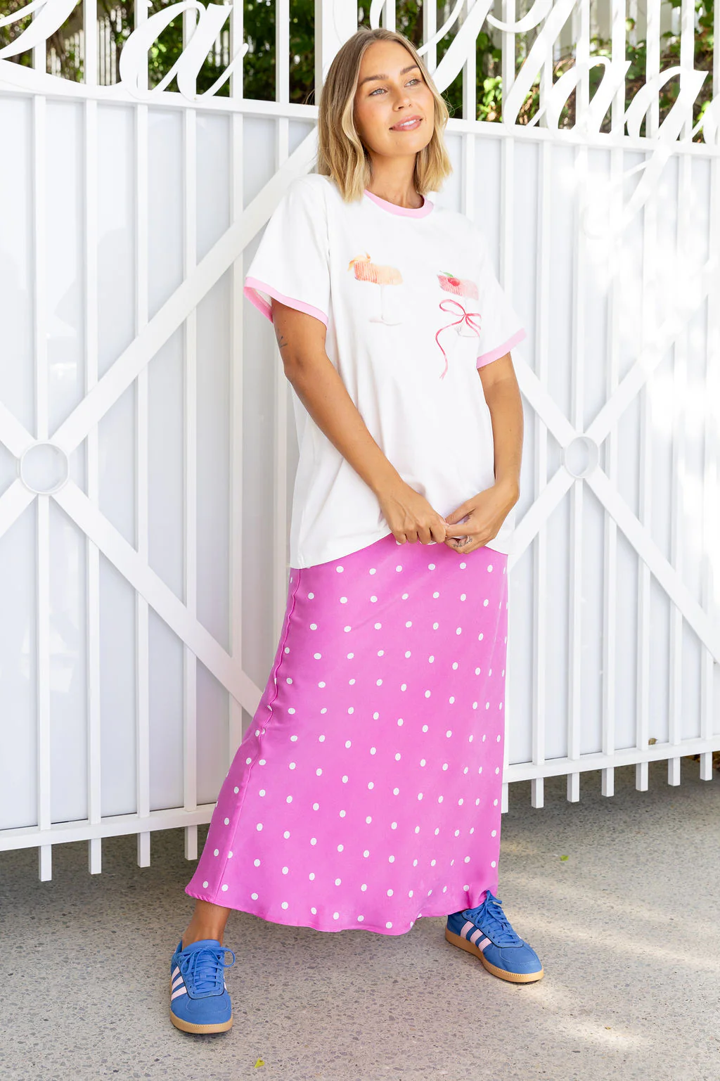 Zadi Relaxed Contrast Tee in Cheers - Image 12