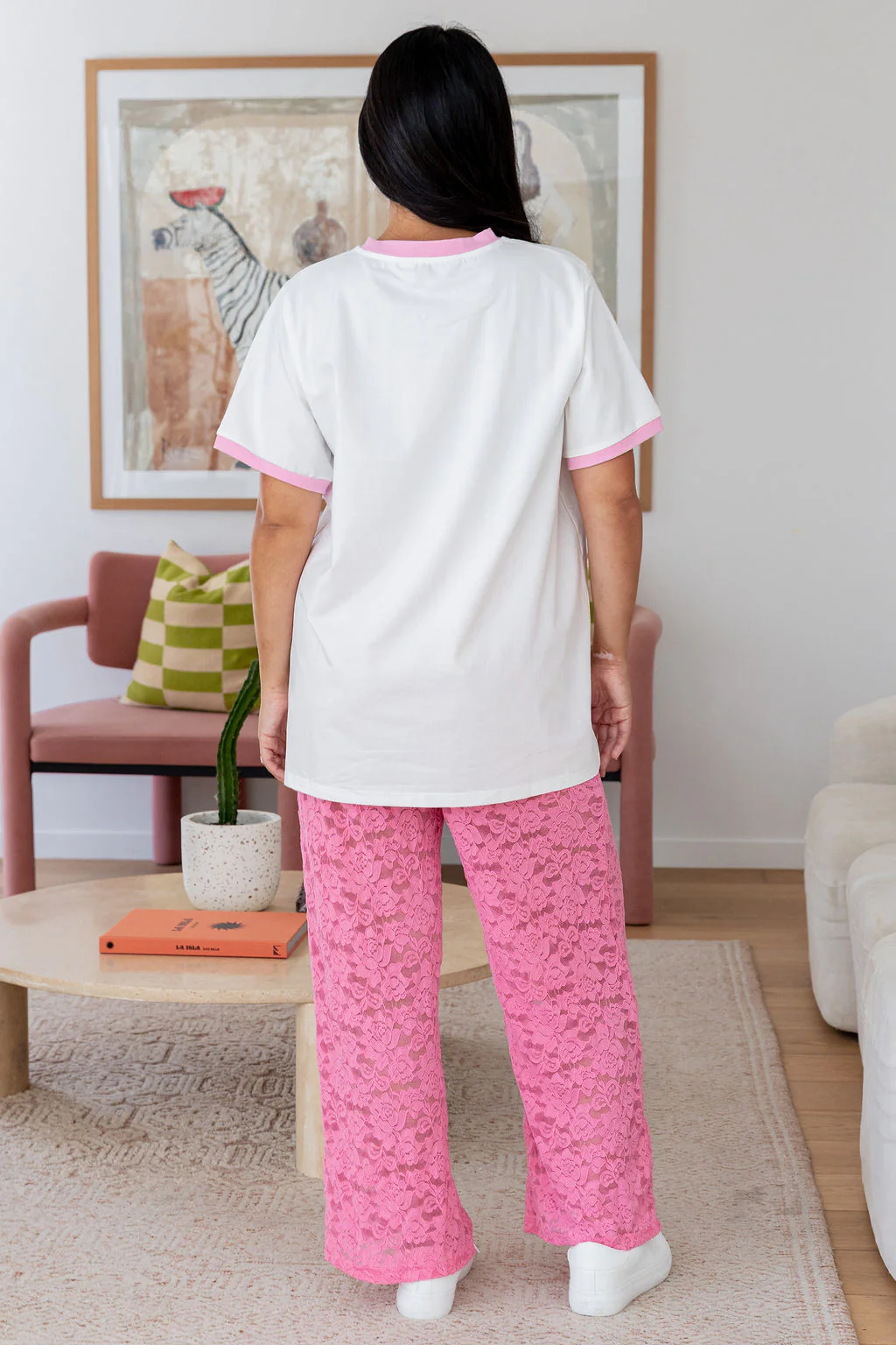Zadi Relaxed Contrast Tee in Cheers - Image 23
