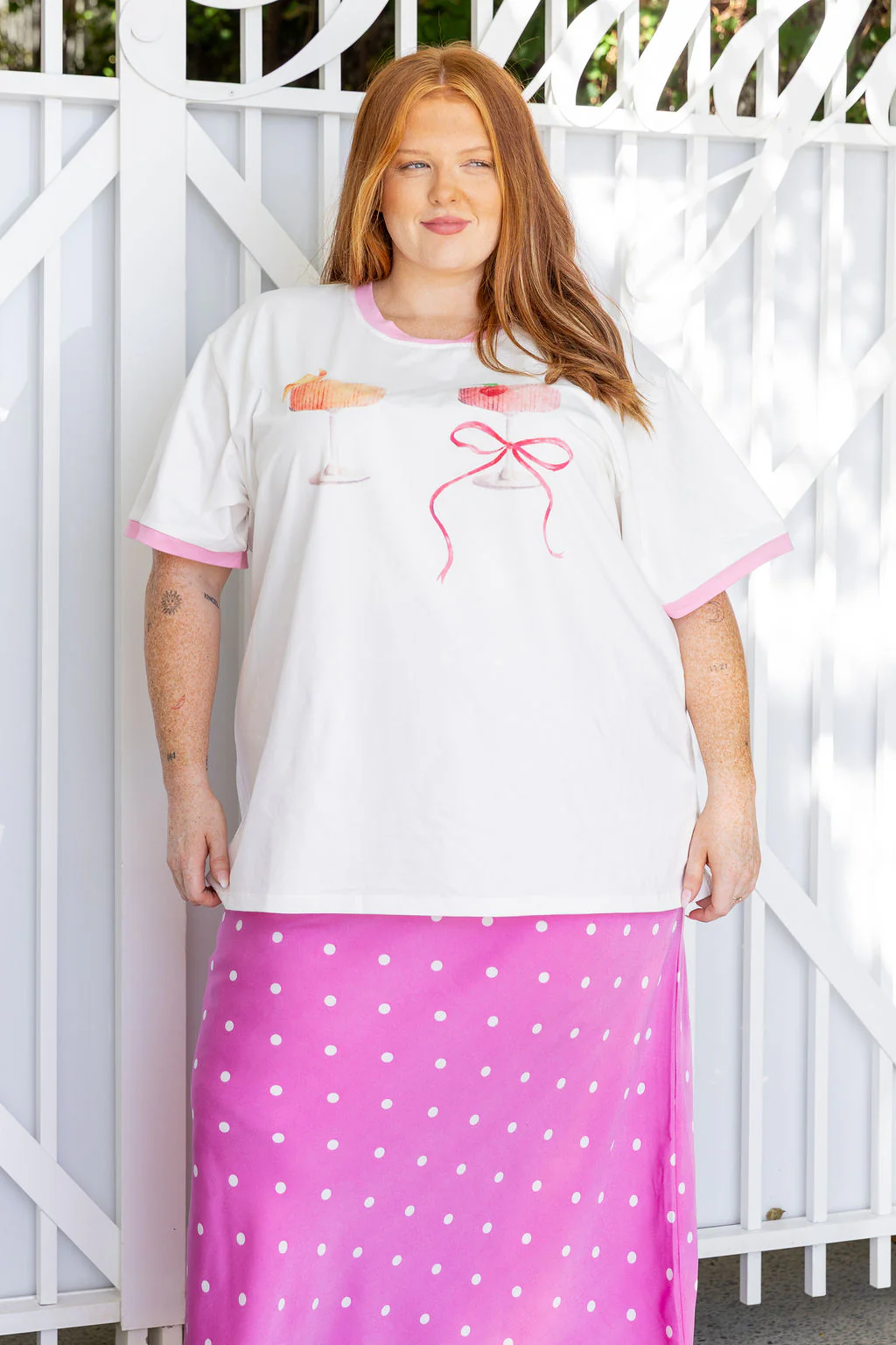 Zadi Relaxed Contrast Tee in Cheers - Image 6