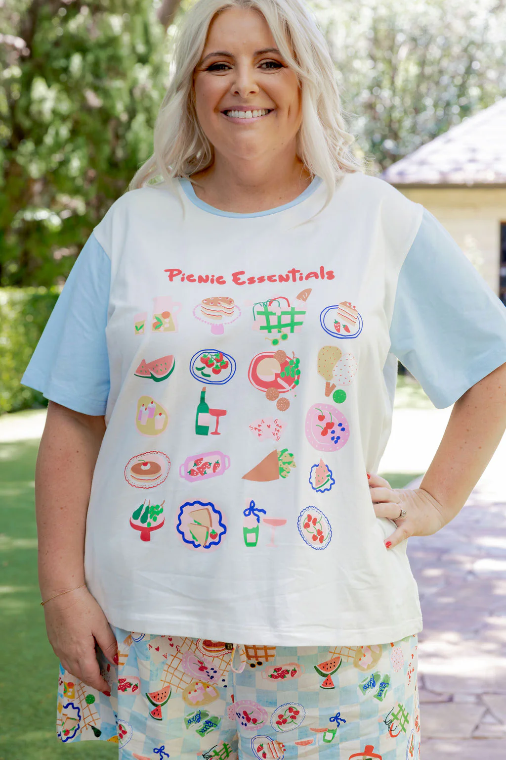 Zadi Relaxed Tee in Picnic Essentials - Image 6
