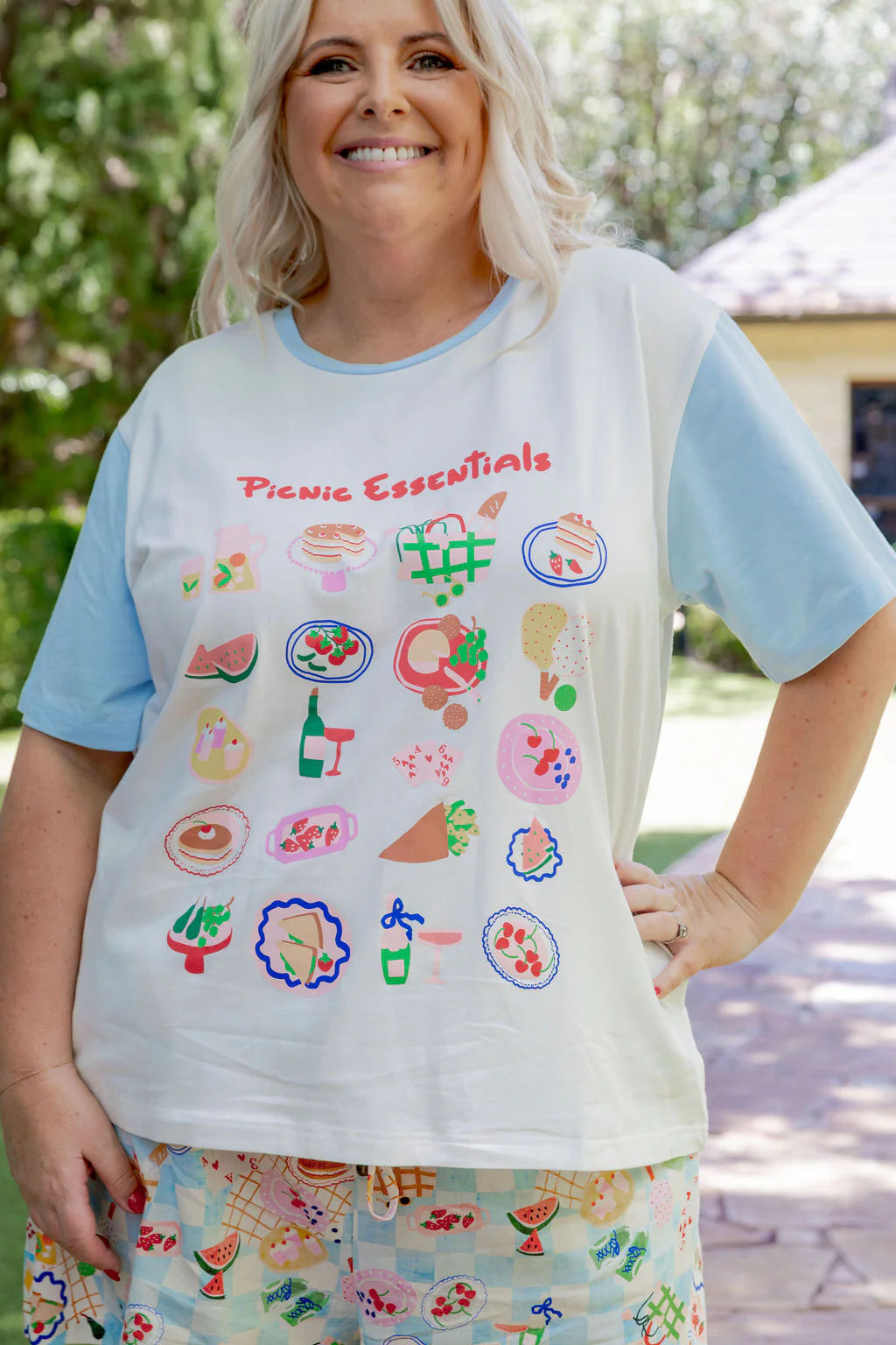 Zadi Relaxed Tee in Picnic Essentials - Image 8