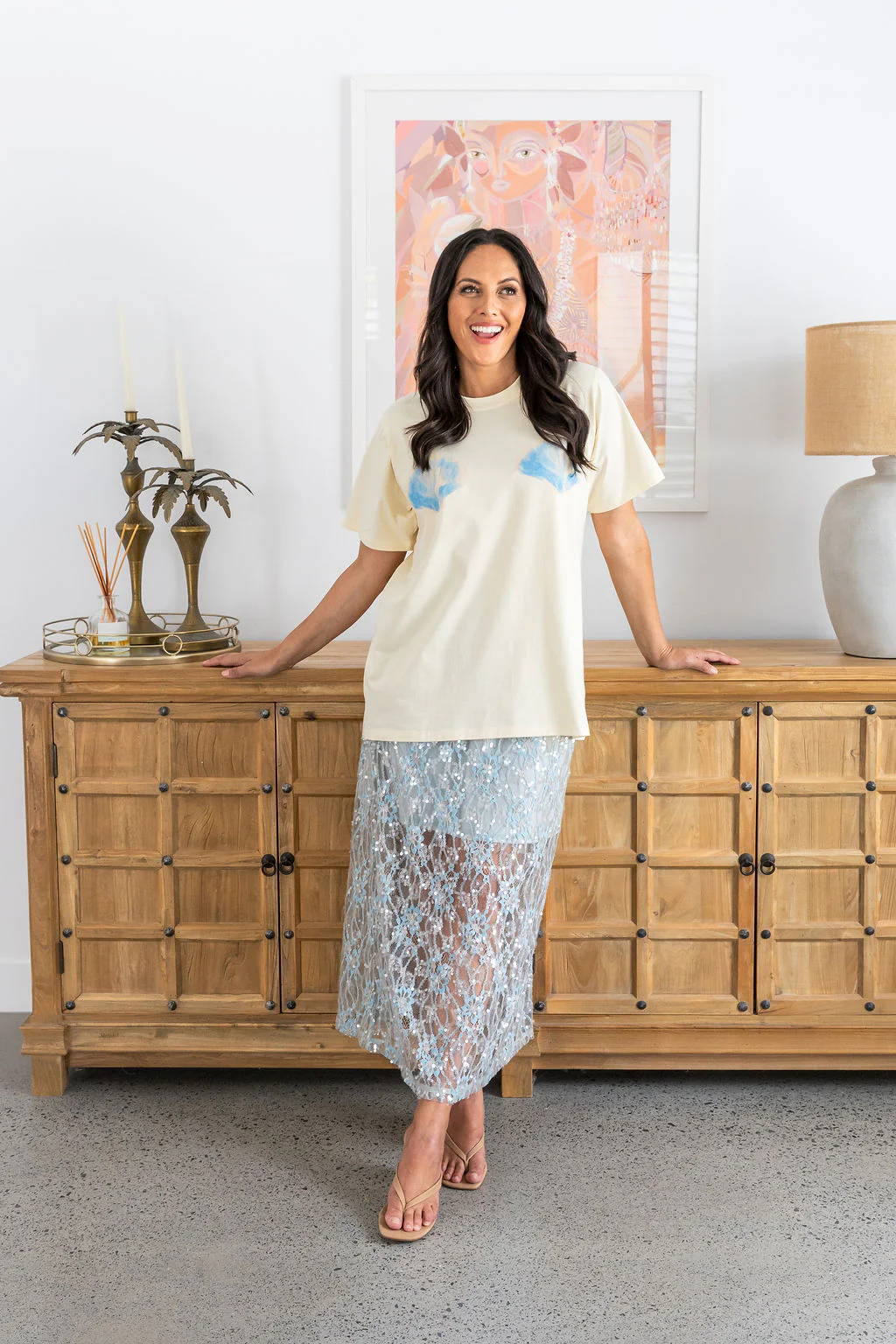 Zadi Relaxed Tee in Shells - Image 24