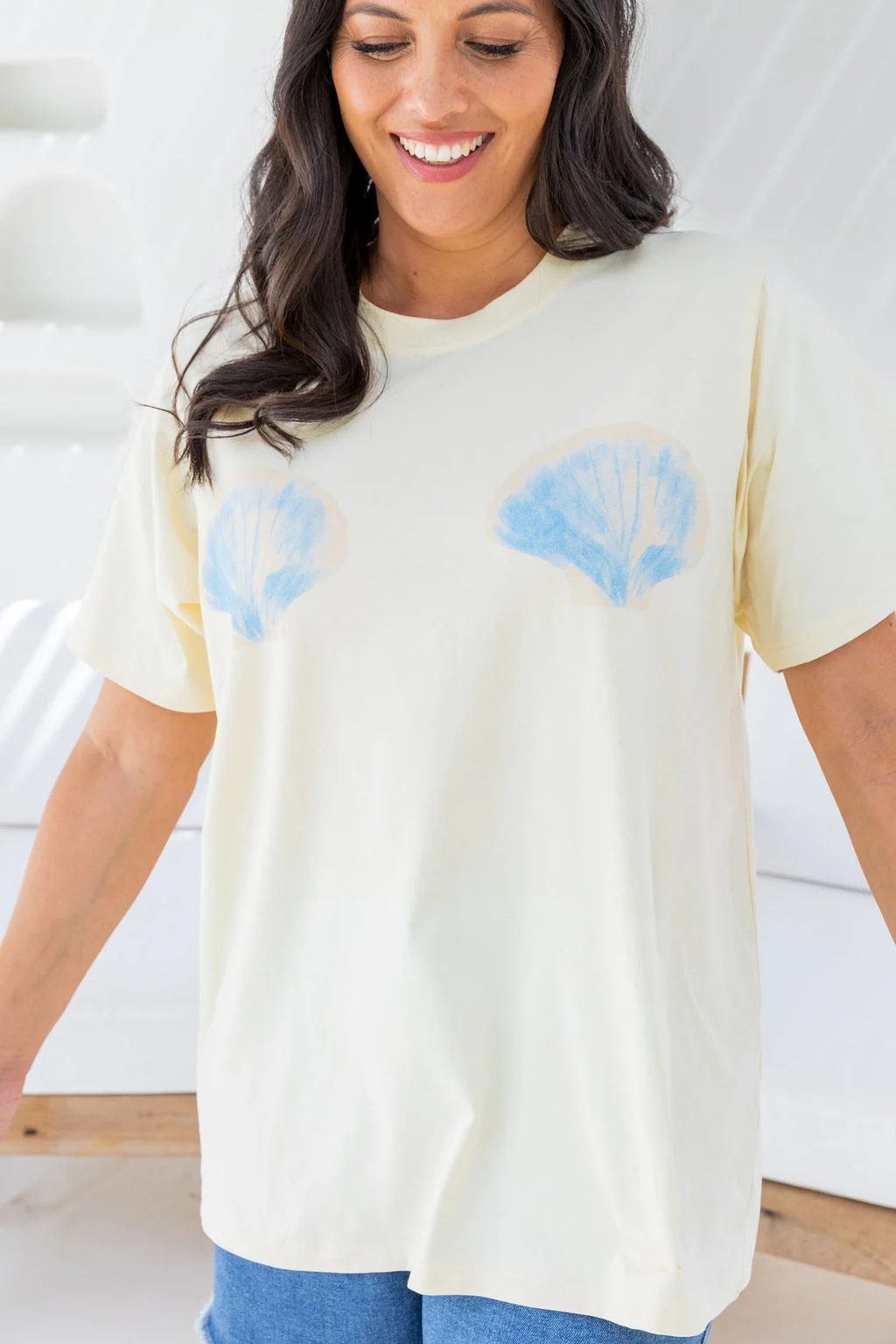 Zadi Relaxed Tee in Shells - Image 8