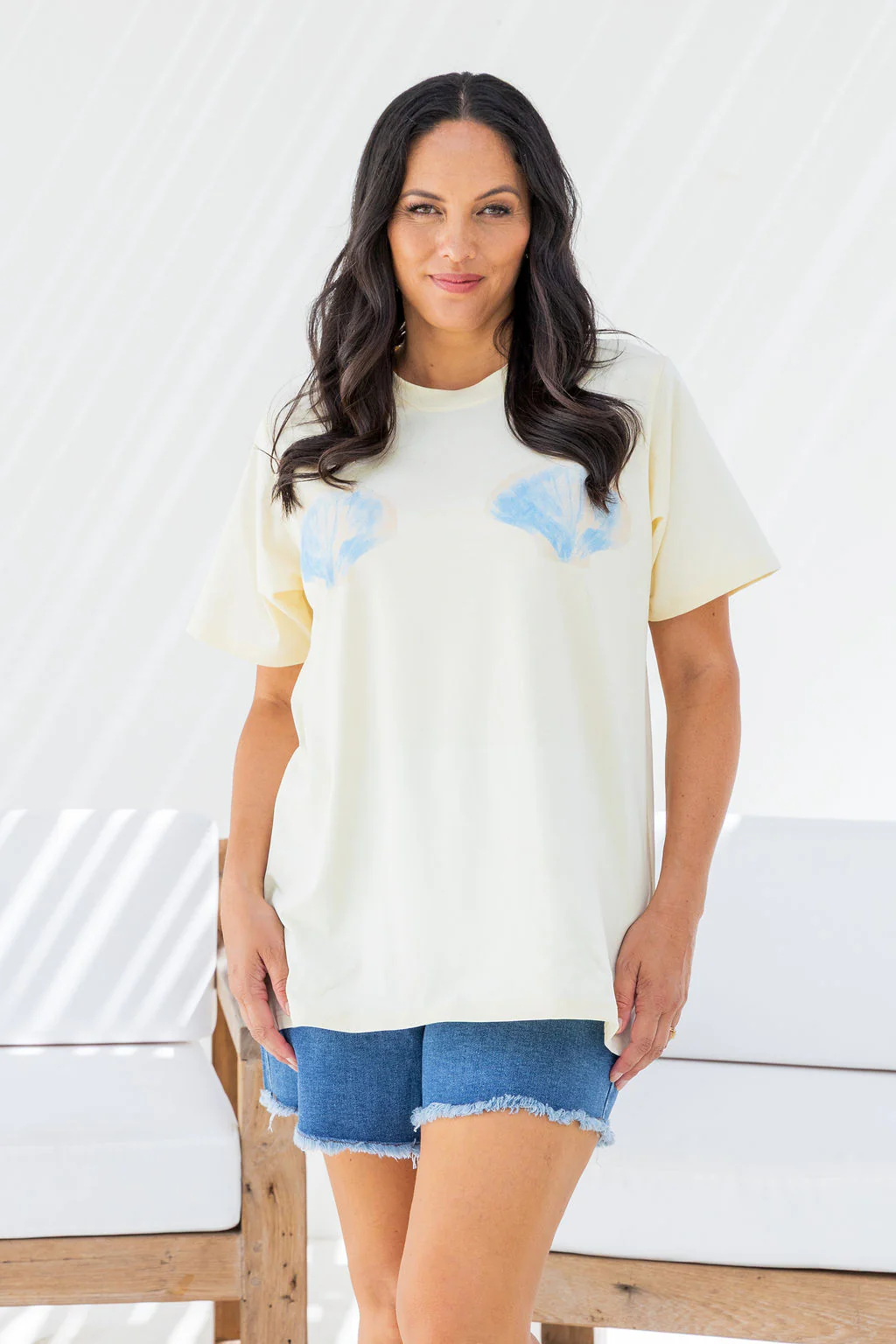 Zadi Relaxed Tee in Shells - Image 9