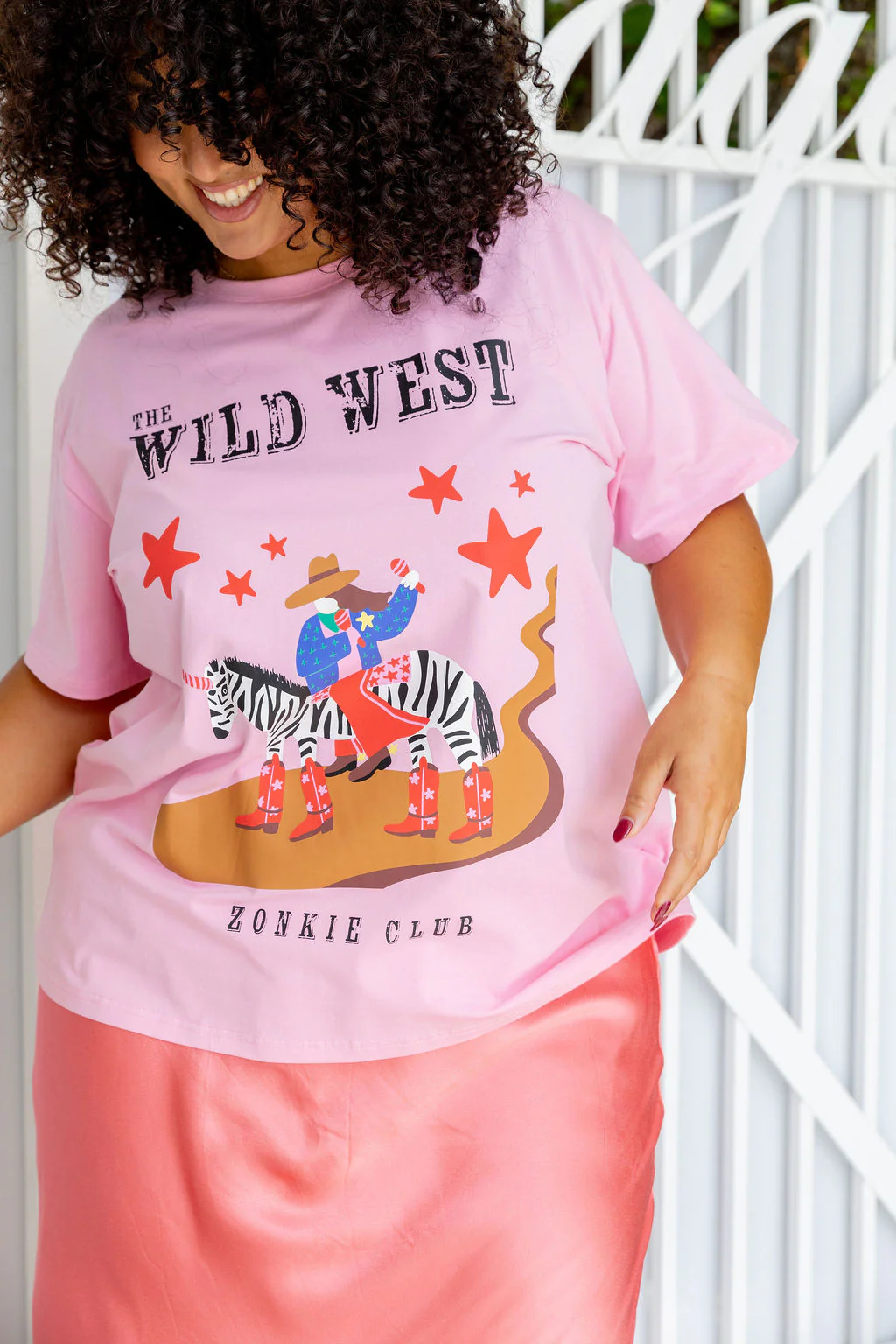 Zadi Relaxed Tee in Wild West by Deb McNaughton - Image 12
