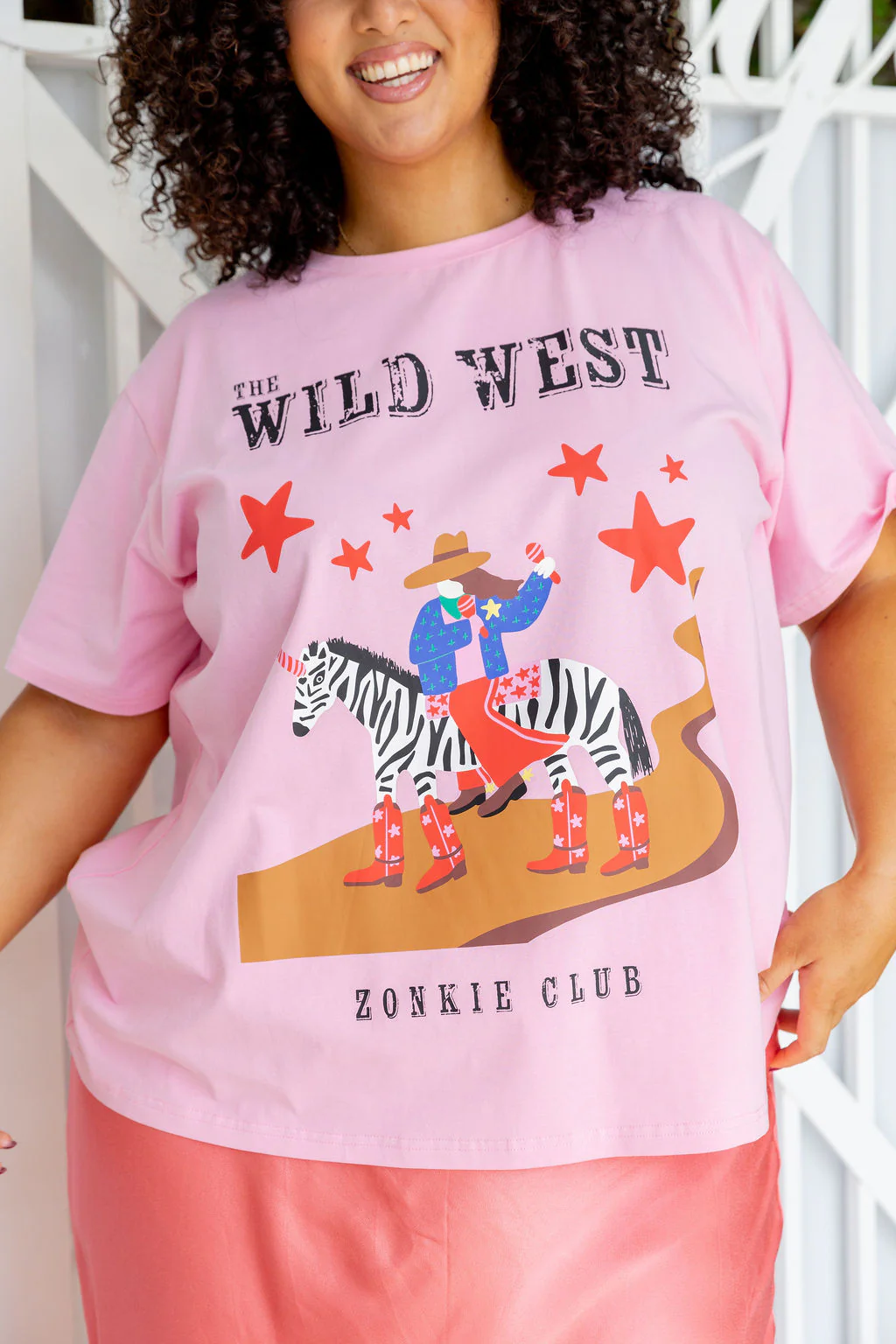 Zadi Relaxed Tee in Wild West by Deb McNaughton - Image 6