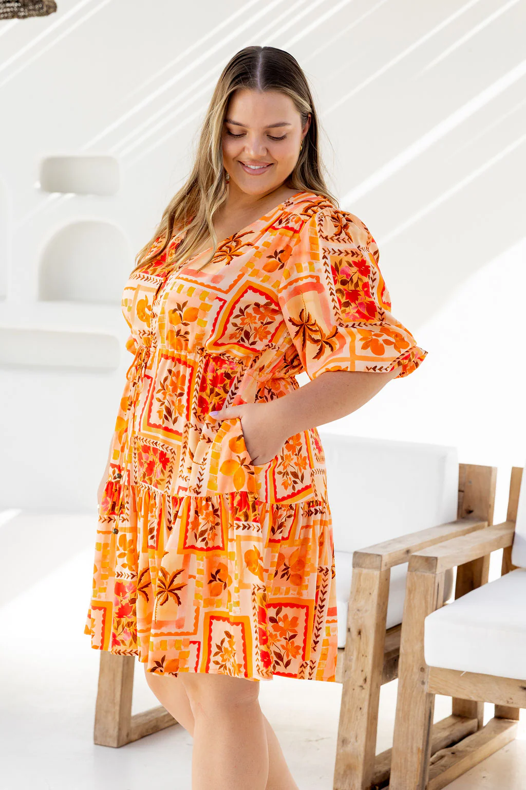 Ziggy Dress in Sunkissed Mosaic - Image 12